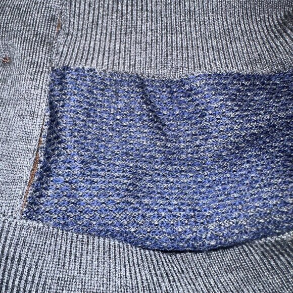 Turtleson - 100% Extra Fine Merino Wool Cardigan Sweater Blue Button Up Medium - Picture 10 of 14